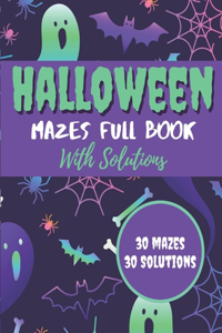 Halloween Mazes Full Book With Solutions