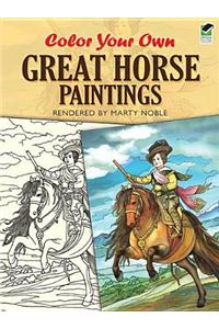 Color Your Own Great Horse Paintings