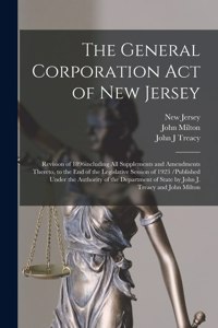 The General Corporation Act of New Jersey