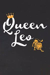 Leo Notebook 'Queen Leo' - Zodiac Diary - Horoscope Journal - Leo Gifts for Her