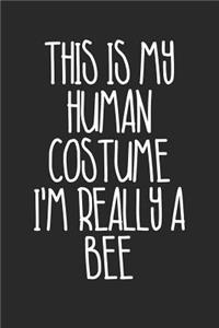 Halloween Notebook - Halloween Gift for Animal Lover - Halloween Bee Journal - Bee Diary