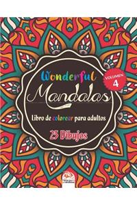 Wonderful Mandalas 4 - Libro de Colorear para Adultos