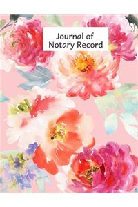 Journal of Notary Record