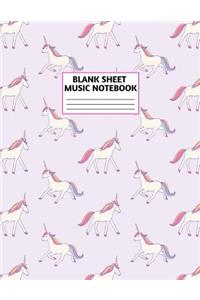 Blank Sheet Music Notebook