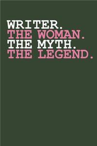 Writer. The Woman. The Myth. The Legend.