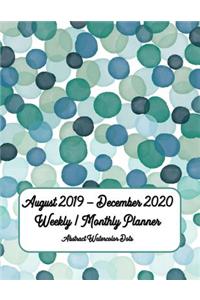 August 2019 - December 2020 Weekly / Monthly Planner