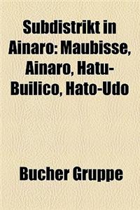 Subdistrikt in Ainaro
