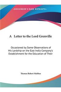 Letter to the Lord Grenville