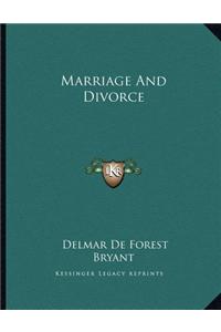 Marriage And Divorce