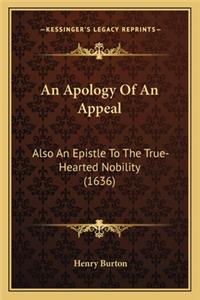 An Apology Of An Appeal