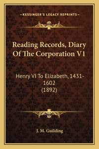 Reading Records, Diary Of The Corporation V1