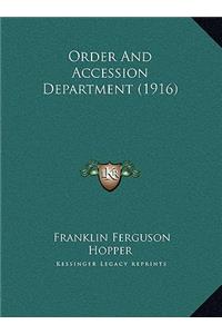 Order And Accession Department (1916)