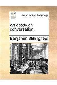 An essay on conversation.