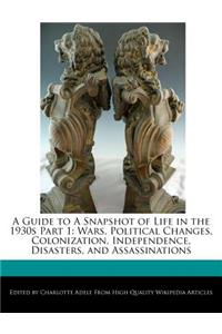 A Guide to a Snapshot of Life in the 1930s Part 1