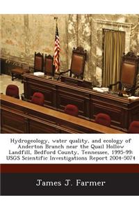 Hydrogeology, Water Quality, and Ecology of Anderton Branch Near the Quail Hollow Landfill, Bedford County, Tennessee, 1995-99
