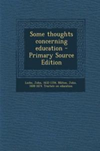 Some Thoughts Concerning Education