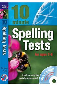 Ten Minute Spelling Tests for Ages 7-8