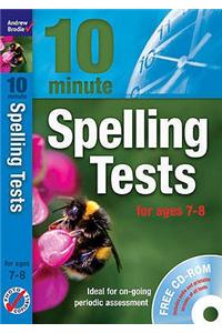 Ten Minute Spelling Tests for Ages 7-8