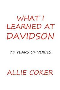 What I Learned at Davidson