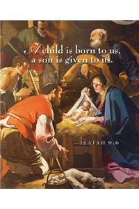A Child Nativity Christmas Bulletin, Large (Pkg of 50)