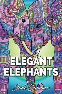 Elegant Elephants: An Adult Coloring Book with Elephant Mandala Designs and Stress Relieving Patterns for Anger Release, Adult Relaxation
