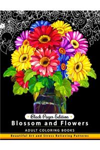 Blossom and Flowers Black pages Edition