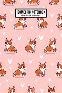 Corgi Isometric Graph Paper Notebook