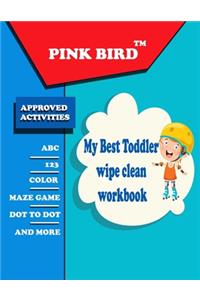 My Best Toddler wipe clean workbook