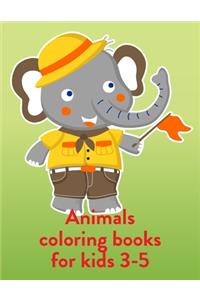 Animals Coloring Books For Kids 3-5