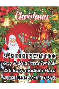 Christmas 235 Sudoku Puzzle Book Easy Sudoku Puzzle For Kids