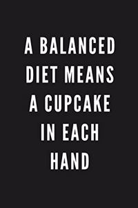 A Balanced Diet Means A Cupcake In Each Hand