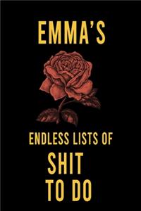 Emma's Endless Lists of Shit to do