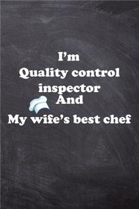 I am Quality control inspector And my Wife Best Cook Journal