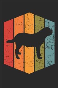 Retro Saint Bernard Notebook - Gift for Saint Bernard Lovers and Dog Owners - Vintage Saint Bernard Diary - Saint Bernard Writing Journal