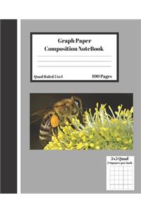 Graph Composition Notebook 5 Squares per inch 5x5 Quad Ruled 5 to 1 100 Pages