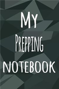 My Prepping Notebook