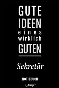 Notizbuch für Sekretäre / Sekretär / Sekretärin: Originelle Geschenk-Idee [120 Seiten liniertes blanko Papier]