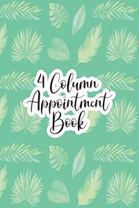 4 Column Appointment Book