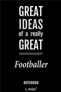 Notebook for Football Players / Footballer