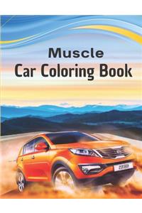 Muscle Car Coloring Book