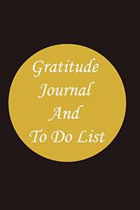 Gratitude Journal And To Do List