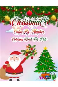 Christmas Color By Number Coloring Book For Kids