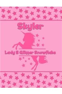 Skyler Lady S Glitter Snowflake