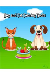 Dog and Cat Coloring Books
