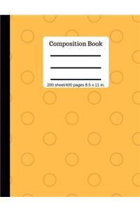 Composition Book 200 Sheet/400 Pages 8.5 X 11 In.