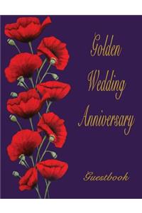 Golden Wedding Anniversary Guestbook