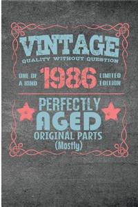 Vintage Quality Without Question One of a Kind 1986 Limited Edition Perfectly Aged Original Parts Mostly