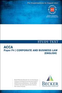 ACCA Approved - F4 Corporate & Business Law
