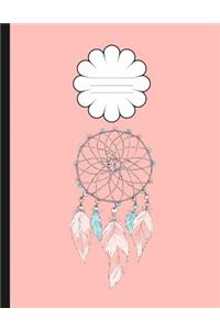 Boho Style Dream Catcher College Composition Book