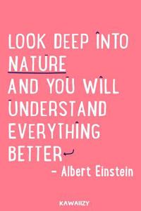 Look Deep Into Nature and You Will Understand Everything Better - Albert Einstein